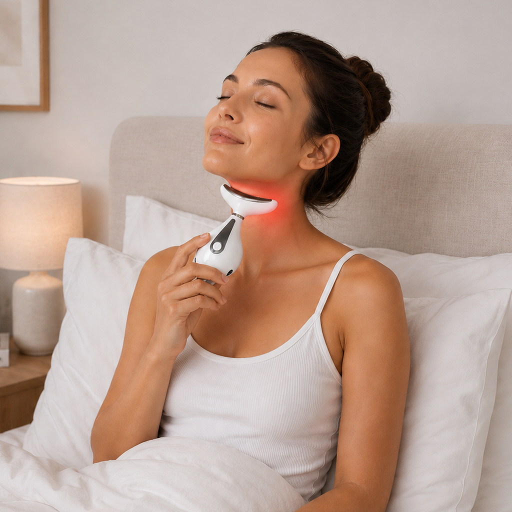LED Neck Massager & Wrinkle Care Device – Firm, Smooth &amp; Rejuvenate
