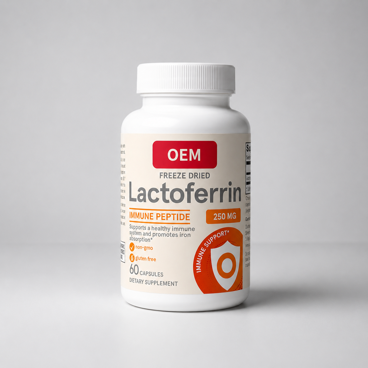 Lactoferrin Capsules – Immune System & Iron Absorption Support Supplement