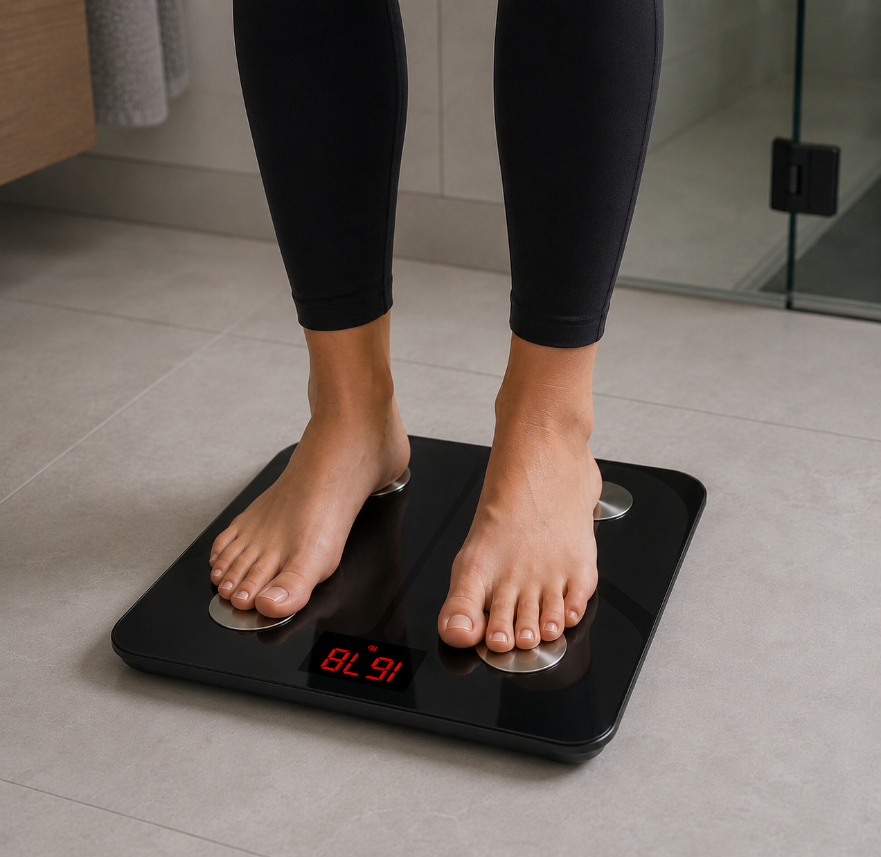 Smart Bluetooth Body Fat Scale – Rechargeable Digital Weight Scale with Apple Health & Google Fit Compatibility