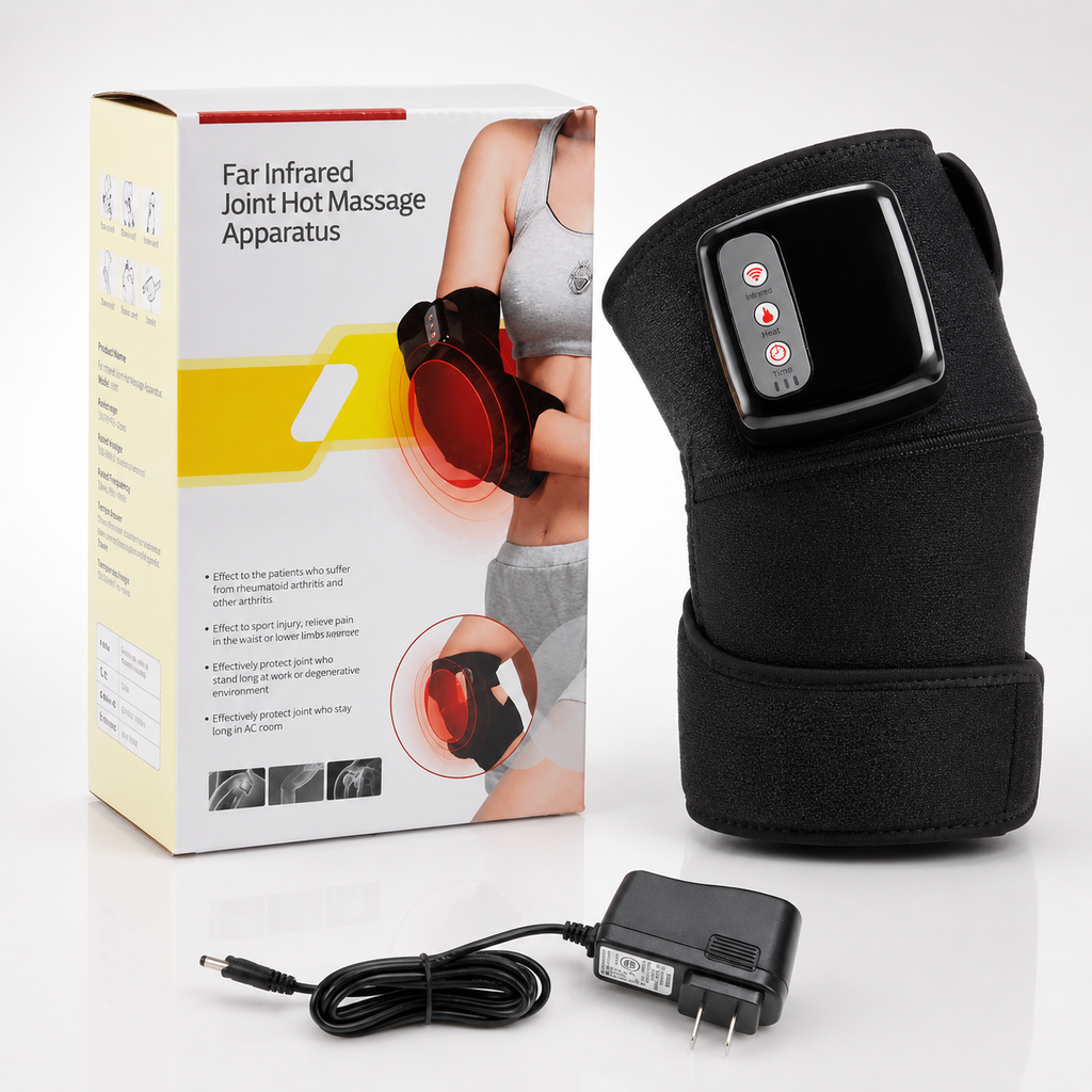 Infrared Heating Knee Massager – Vibration & Heat Therapy Joint Support Wrap