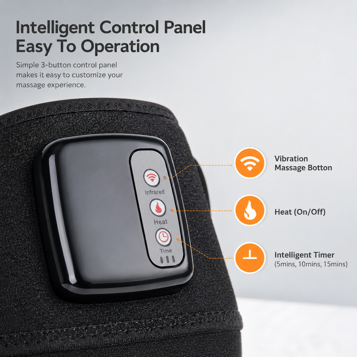 Infrared Heating Knee Massager – Vibration & Heat Therapy Joint Support Wrap
