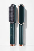 New 2 In 1 Hair Straightener Hot Comb Negative Ion Curling Tong Dual-purpose Electric Hair Brush